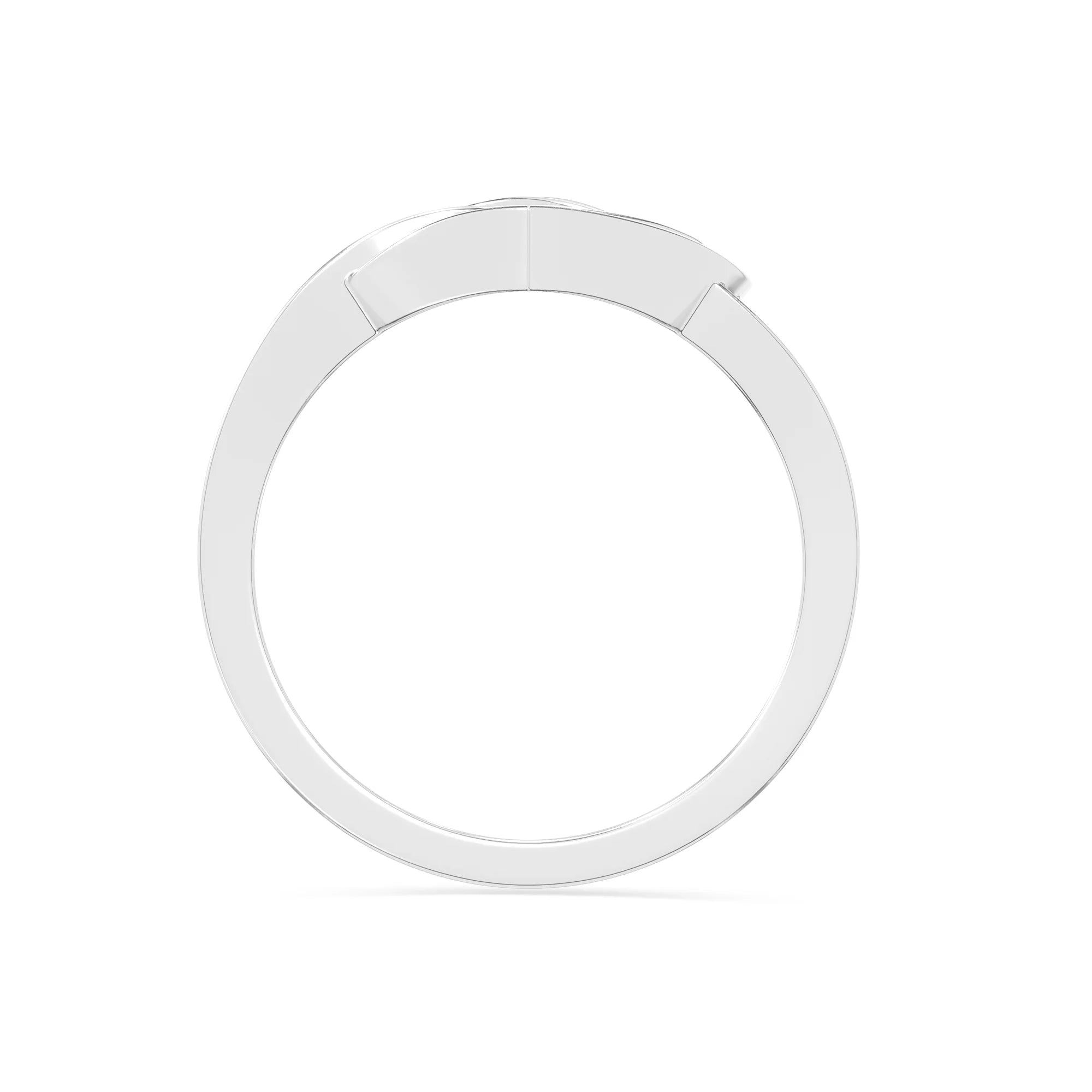 natural ruby infinity knot heart promise rings in sterling silver 