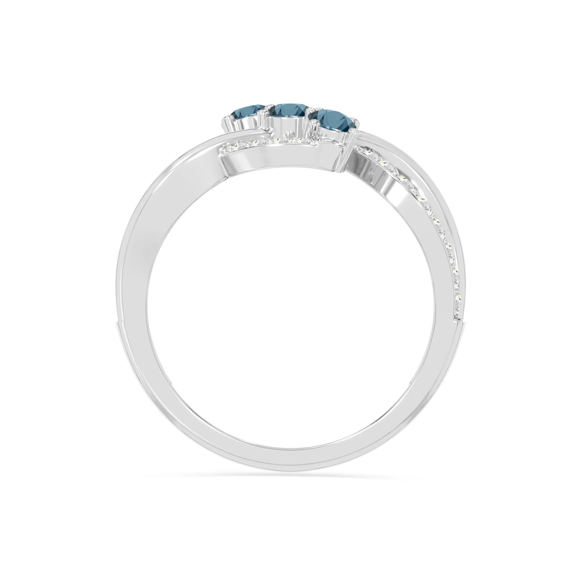 natural london blue topaz infinity promise rings in sterling silver 