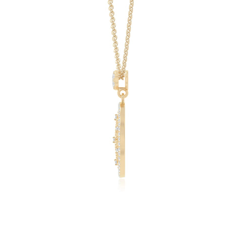 moissanite infinity love knot necklaces in yellow gold vermeil 