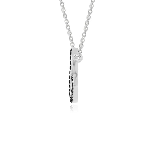 natural black-onyx lotus flower necklaces in sterling silver 