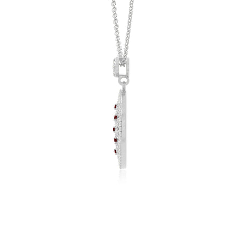 natural garnet infinity love knot necklaces in sterling silver 