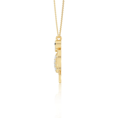 natural black-onyx turtle necklaces in yellow gold vermeil 