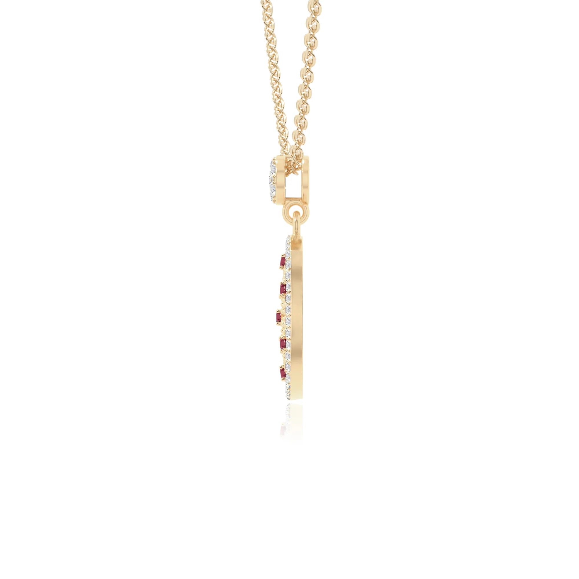 natural ruby infinity love knot necklaces in yellow gold vermeil 