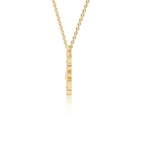 natural ruby mother child swan necklaces in yellow gold vermeil 