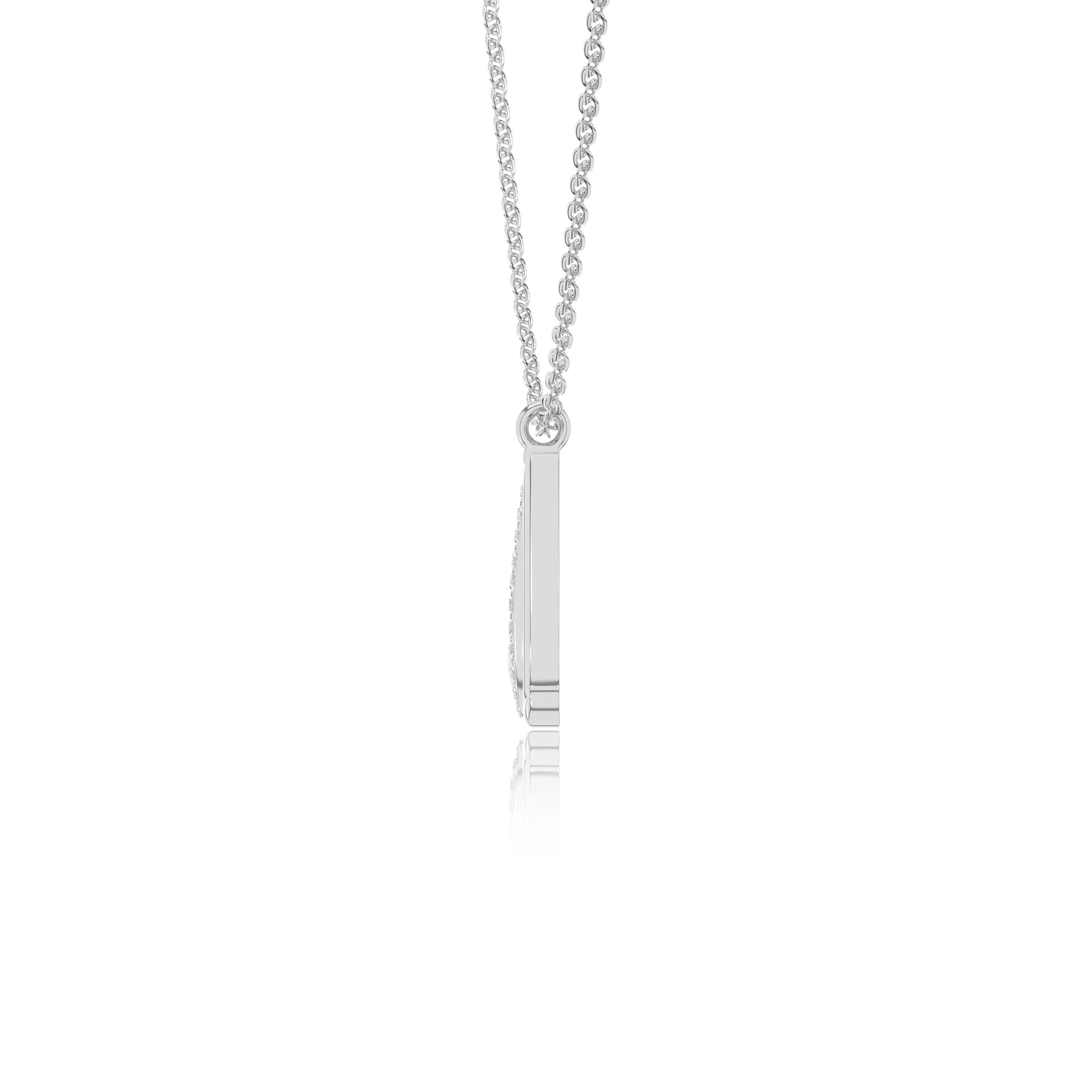 moissanite Initials necklaces in sterling silver 