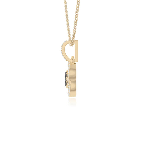 natural black-onyx inner power necklaces in yellow gold vermeil 