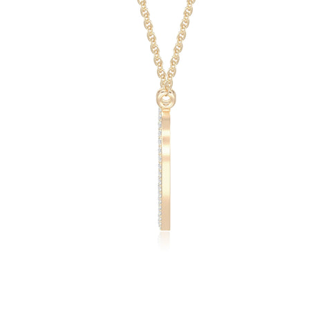 moissanite heart necklaces in yellow gold vermeil 