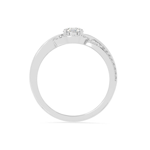natural moissanite solitaire engagement rings in sterling silver 