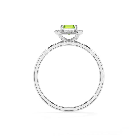 natural peridot peridot halo solitaire engagement ring