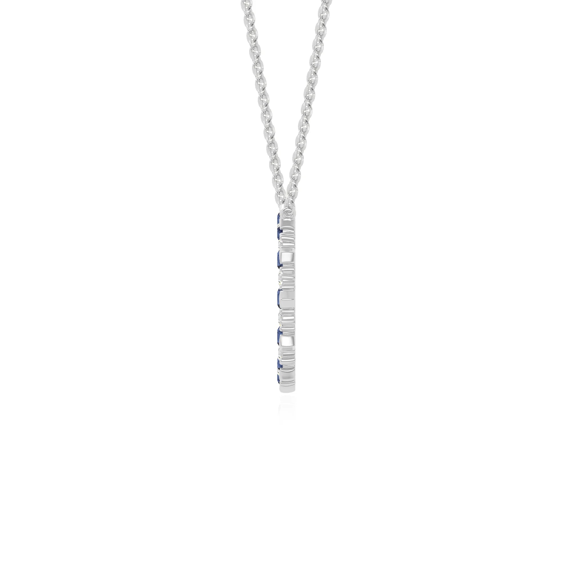 natural blue-sapphire sun necklaces in sterling silver 