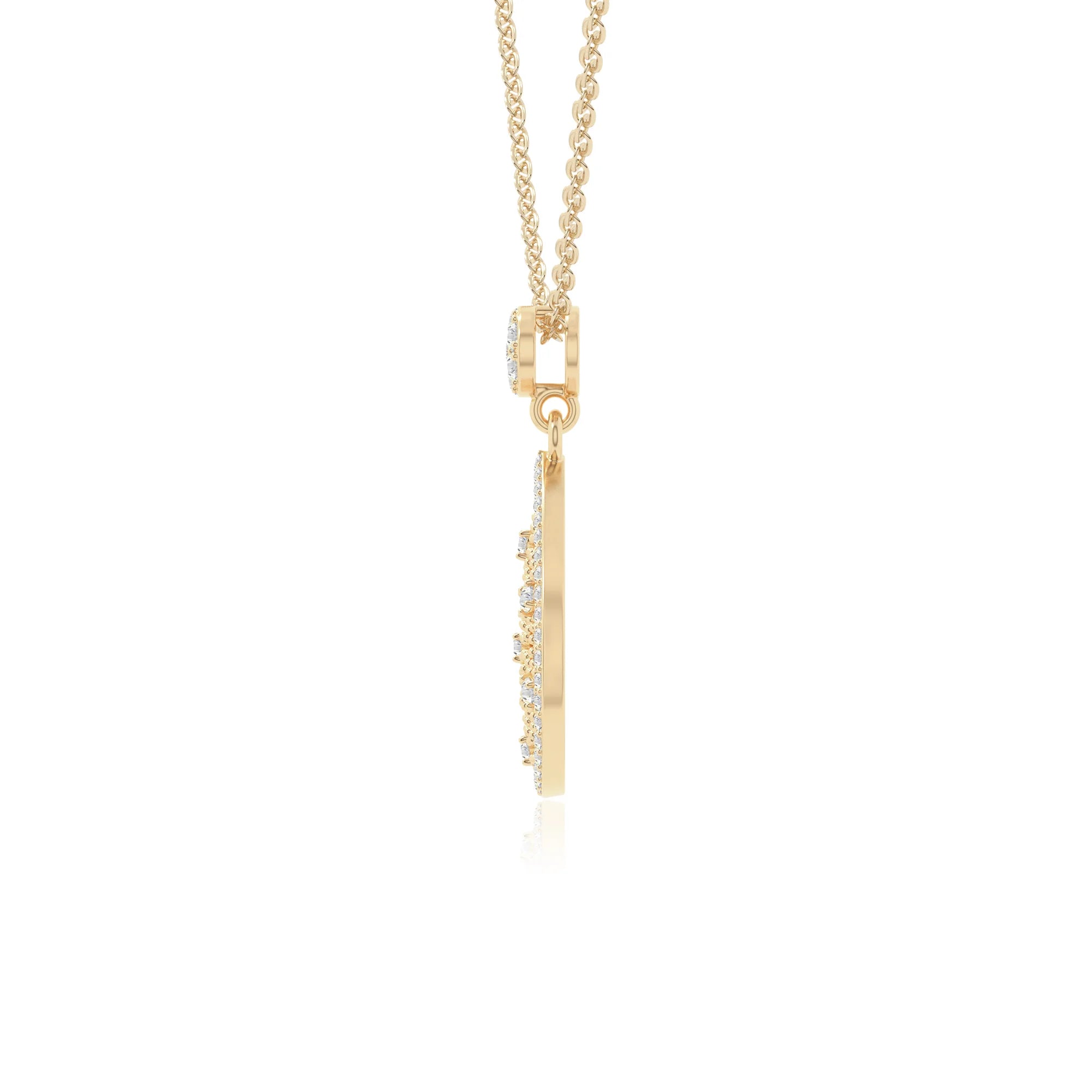 moissanite infinity love knot necklaces in yellow gold vermeil 