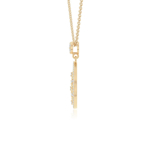 moissanite infinity love knot necklaces in yellow gold vermeil 