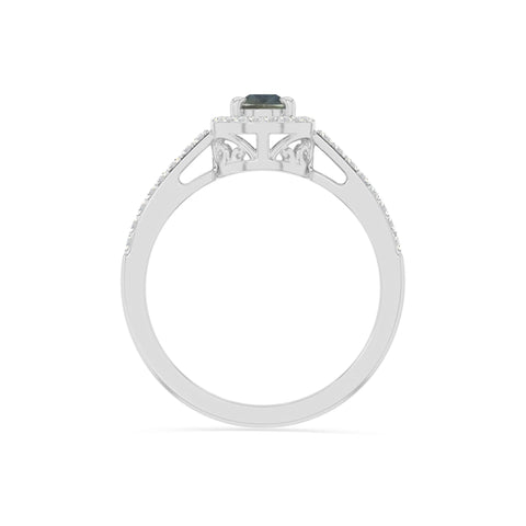 natural labradorite solitaire halo engagement rings in sterling silver 