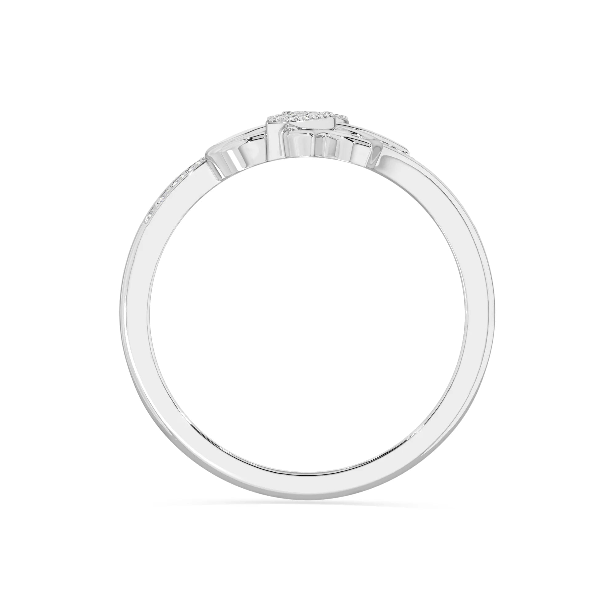 natural moissanite lotus blossom rings in sterling silver 