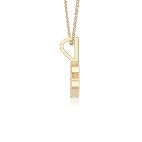 moissanite cancer zodiac sign necklaces in yellow gold vermeil 