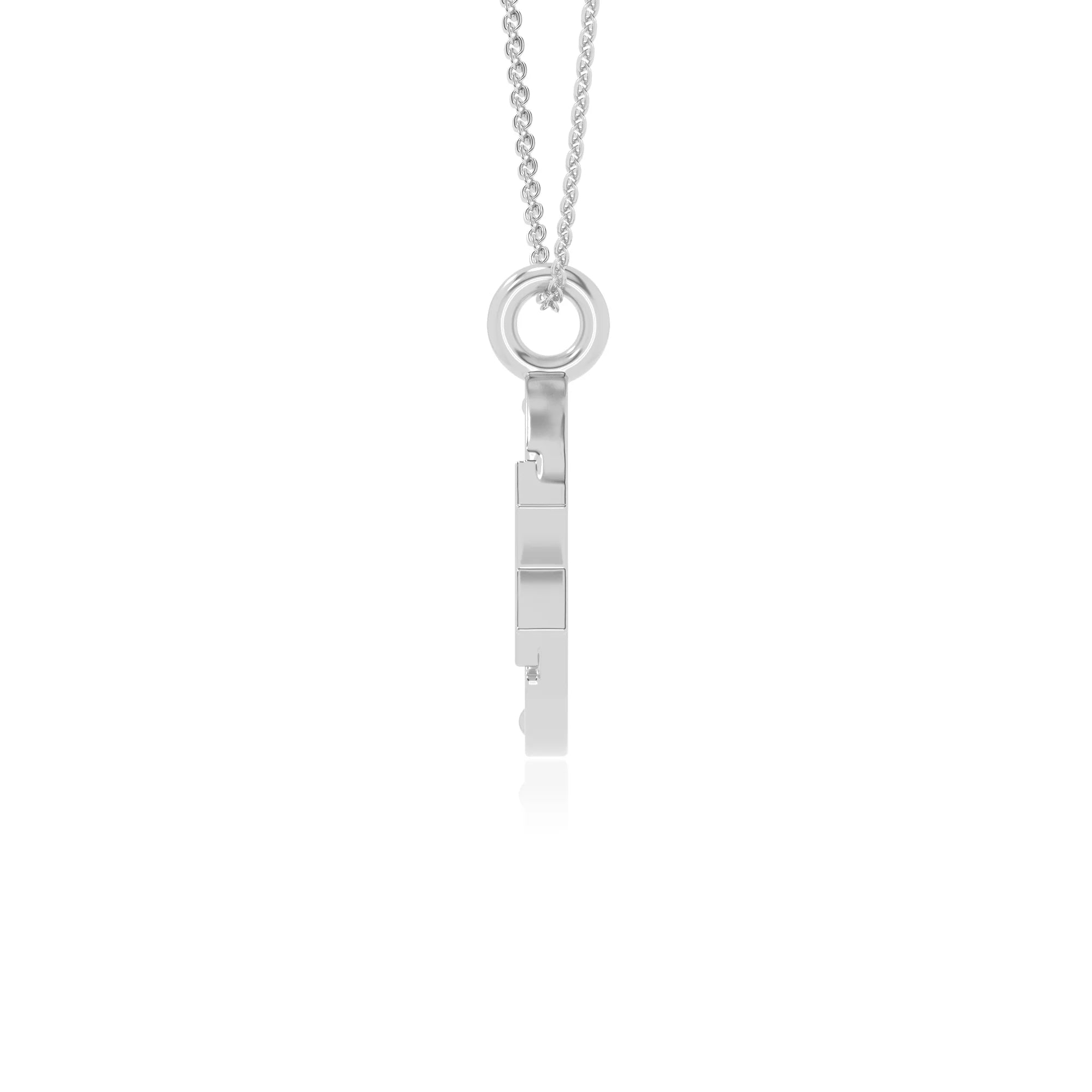 natural pink-tourmaline moon & star necklaces in sterling silver 