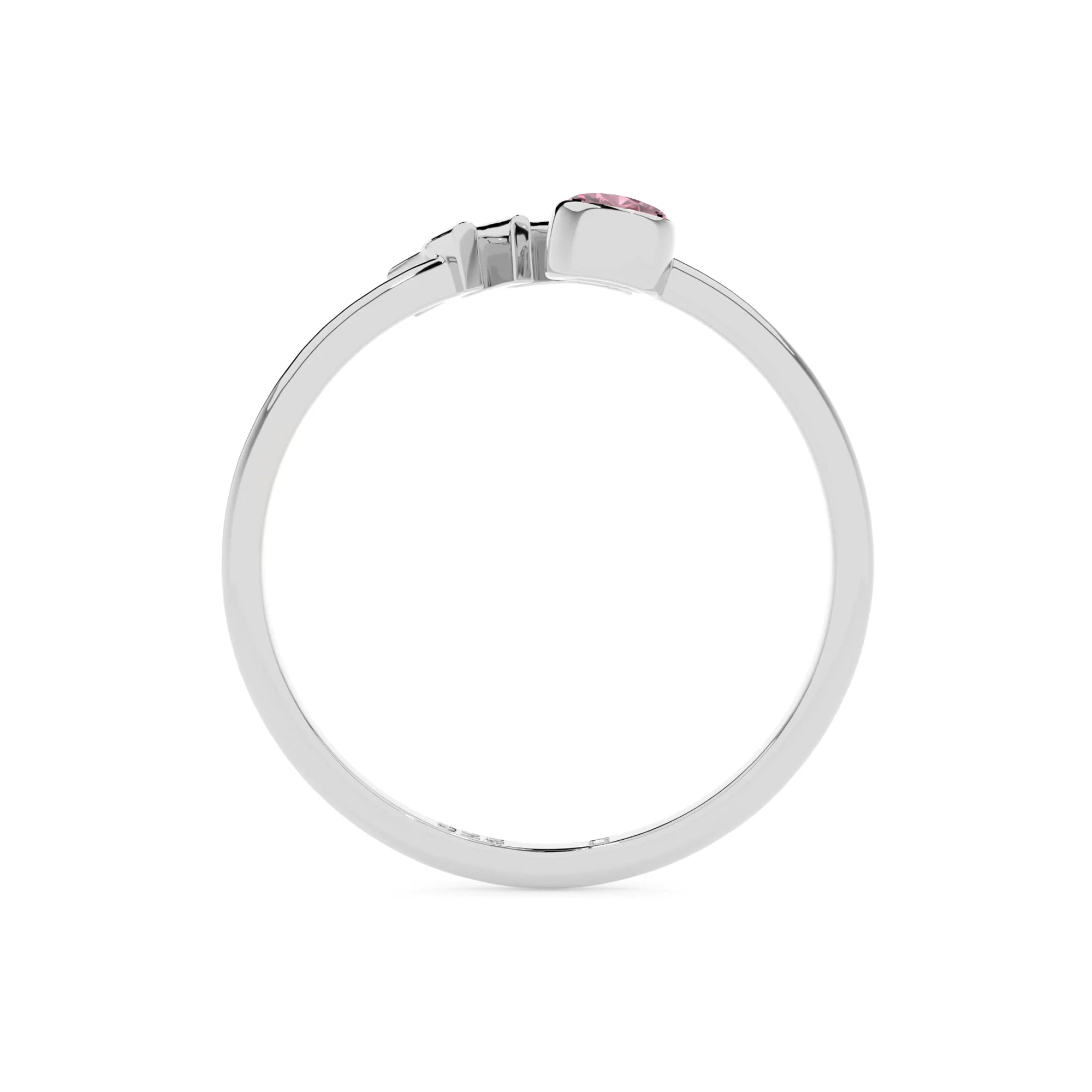 scorpio zodiac ring with natural pink tourmaline