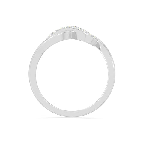natural moissanite infinity promise rings in sterling silver 
