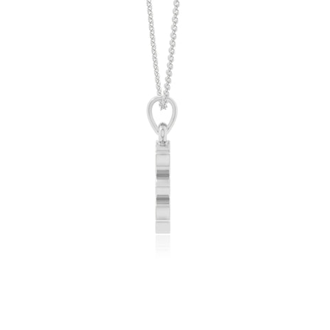 natural black-onyx flower necklaces in sterling silver 