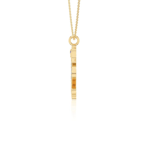 natural amethyst sea horse necklaces in yellow gold vermeil 