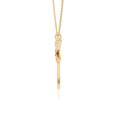 natural citrine dragonfly necklaces in yellow gold vermeil 