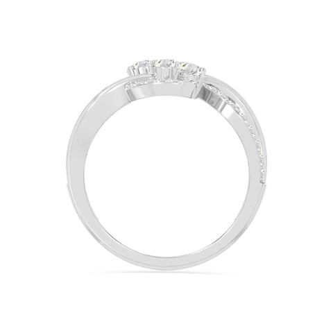 natural moissanite infinity promise rings in sterling silver 