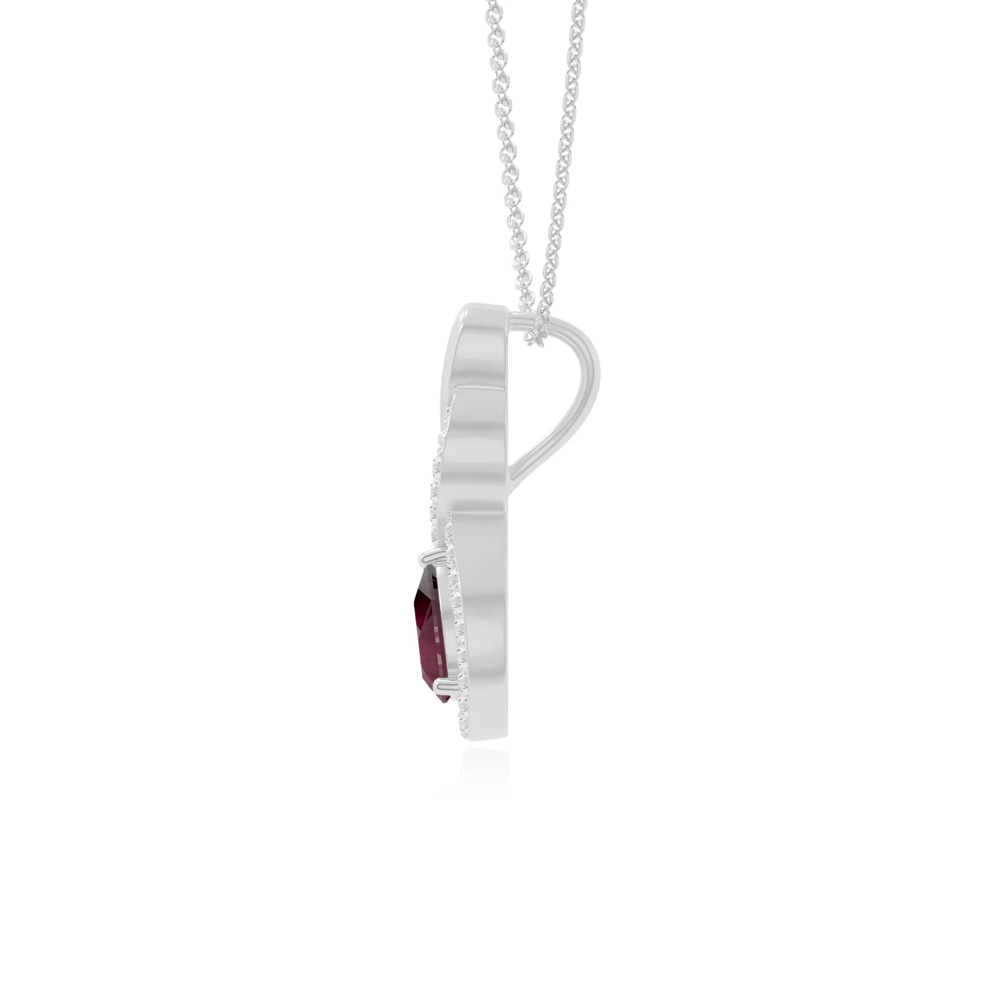 natural ruby infinity necklaces in sterling silver 