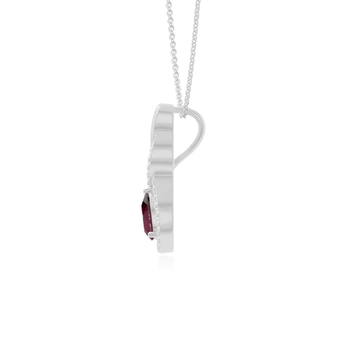 natural ruby infinity necklaces in sterling silver 
