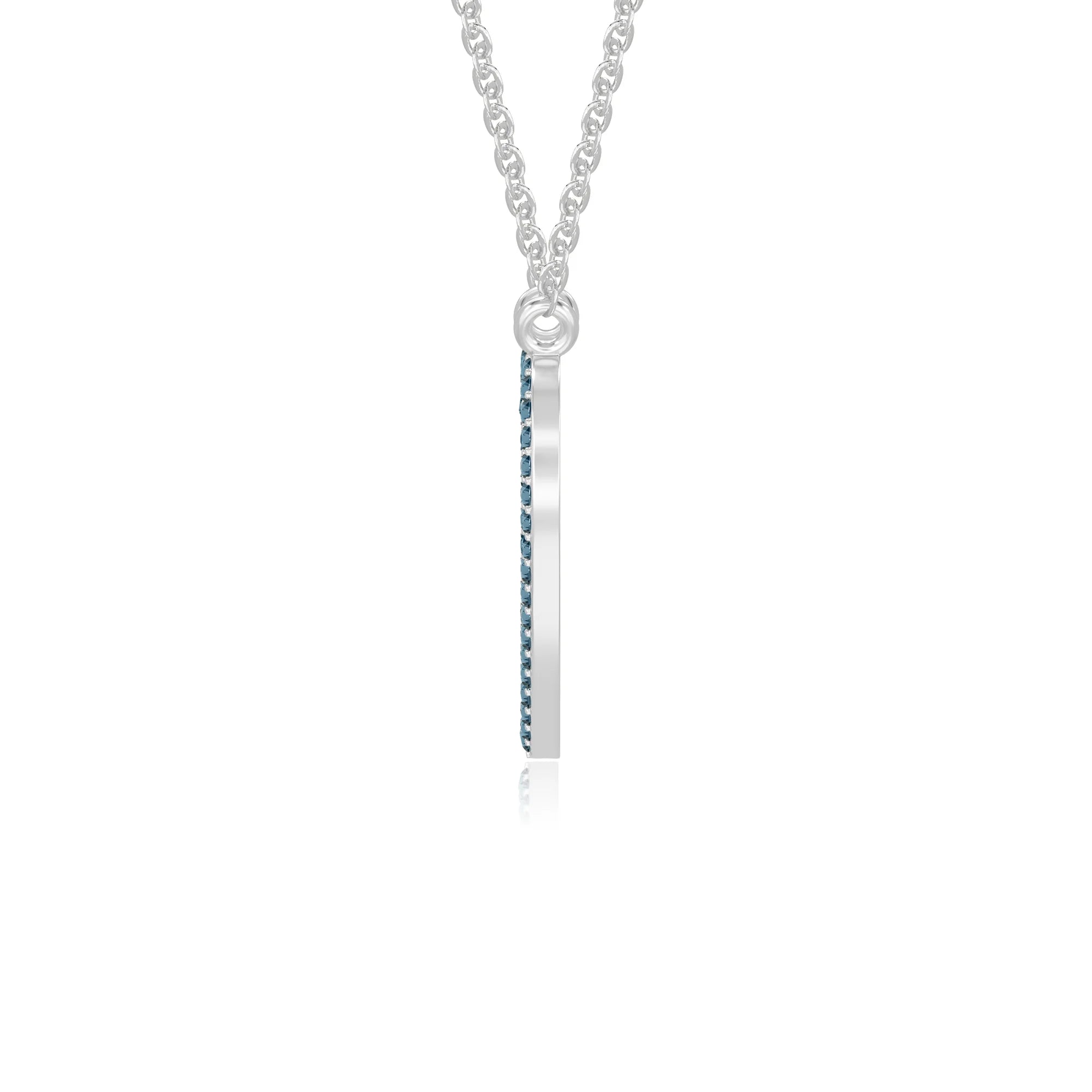 natural london-blue-topaz heart necklaces in sterling silver 