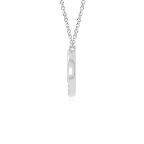 moissanite horse shoe necklaces in sterling silver 