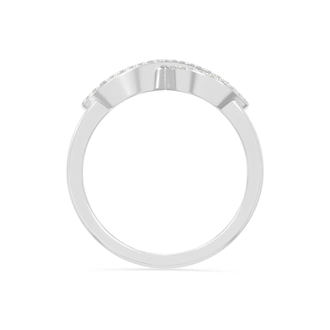 natural moissanite infinity promise rings in sterling silver 