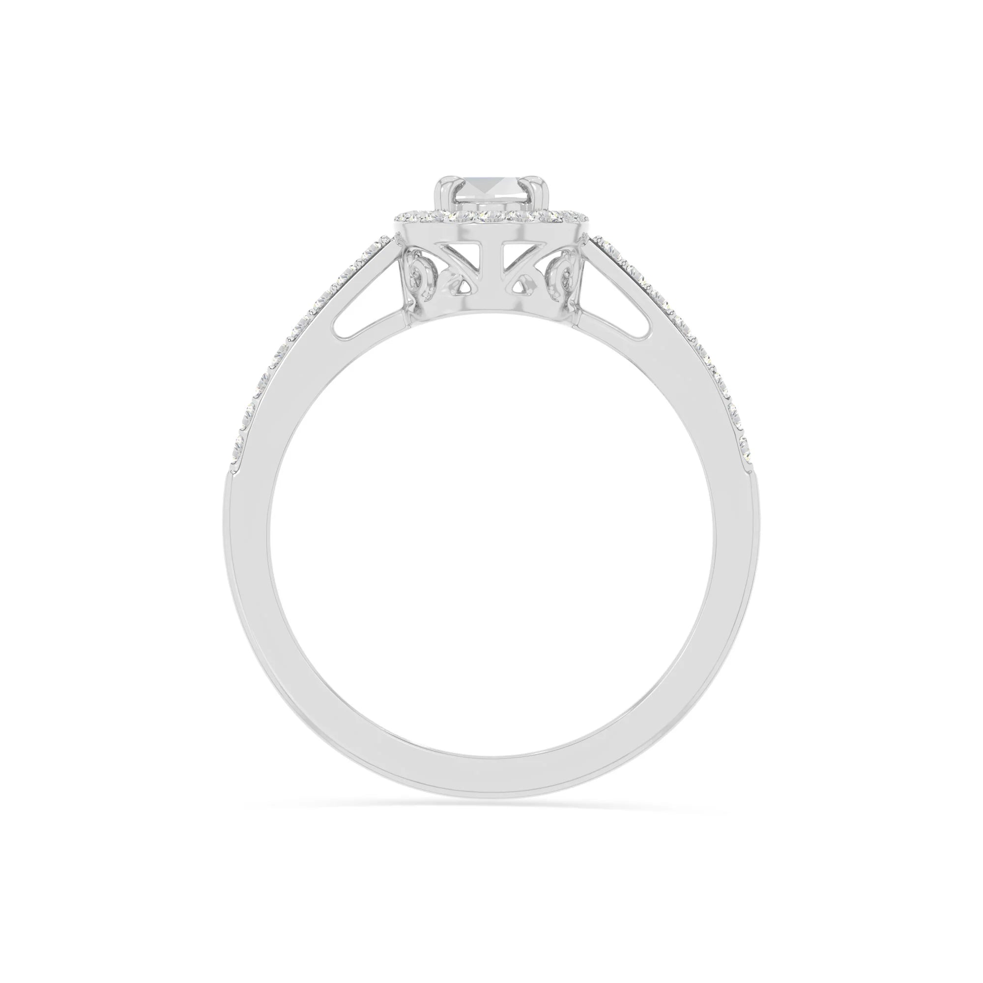 natural rainbow moonstone solitaire halo engagement rings in sterling silver 