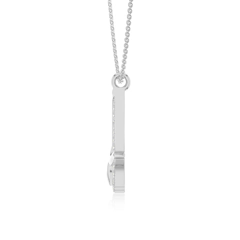 moissanite Initials necklaces in sterling silver 