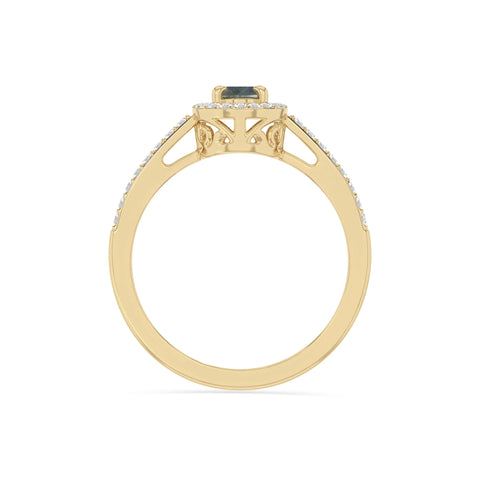 natural labradorite solitaire halo engagement rings in yellow gold vermeil