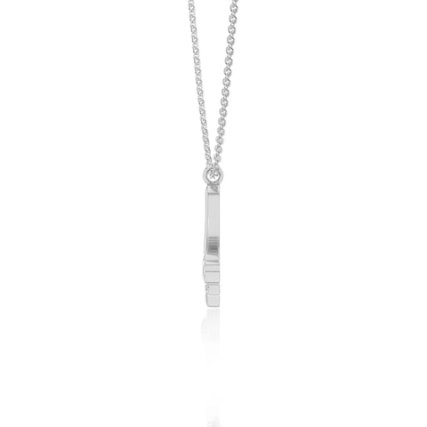moissanite Initials necklaces in sterling silver 