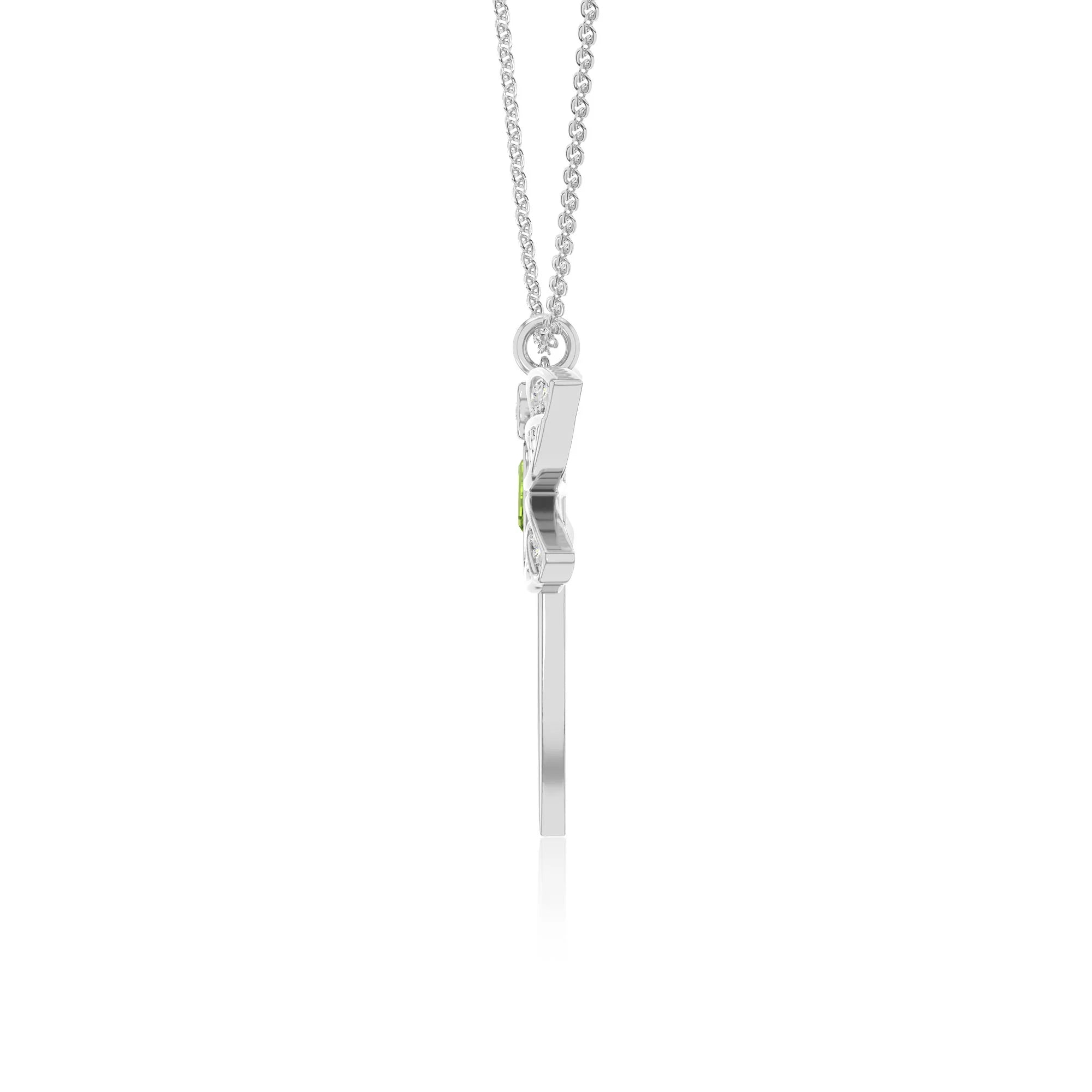 peridot dragonfly necklaces in sterling silver 