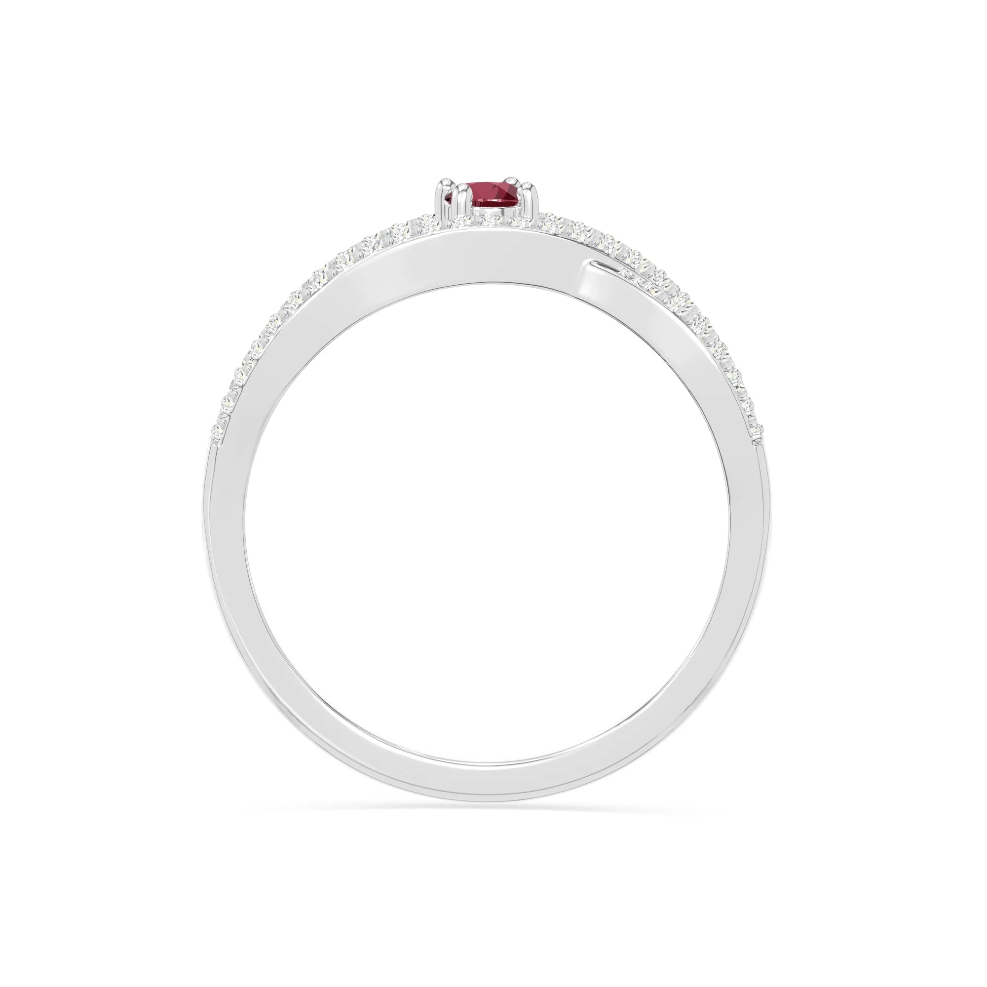 natural ruby promise rings in sterling silver 