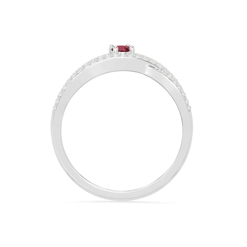 natural ruby promise rings in sterling silver 
