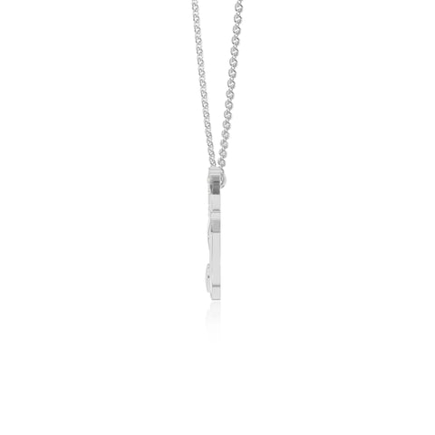 moissanite Initials necklaces in sterling silver 