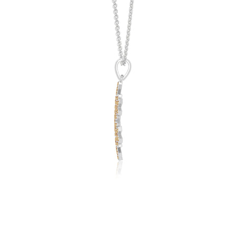 natural citrine infinity love knot necklaces in sterling silver 