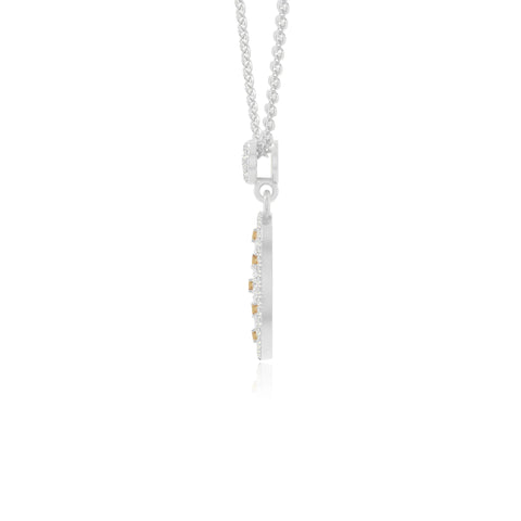 natural citrine infinity love knot necklaces in sterling silver 