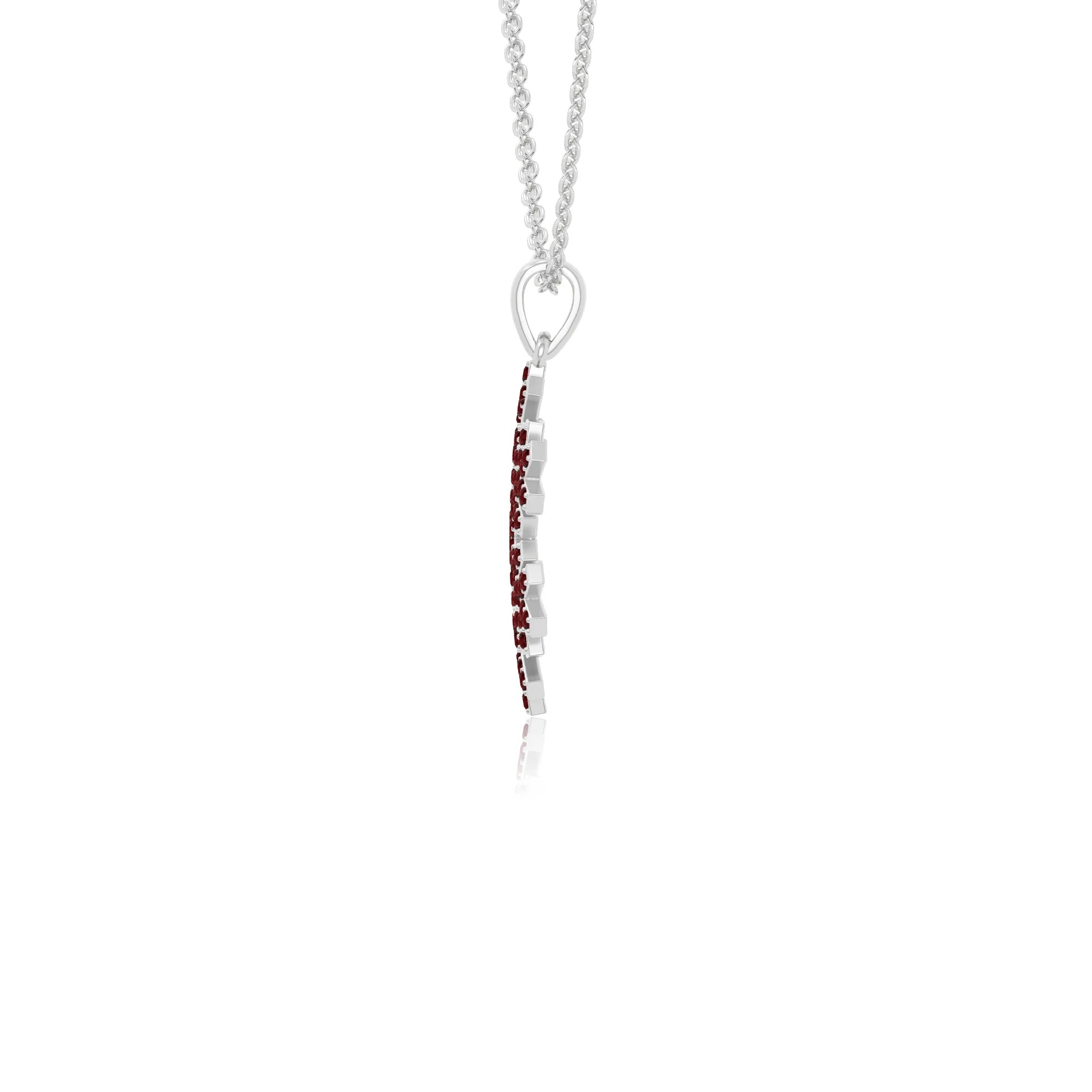 natural garnet infinity love knot necklaces in sterling silver 