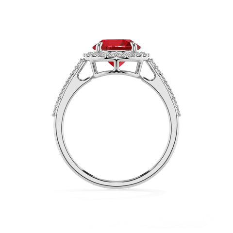 lab-grown ruby round half eterity halo solitaire engagement ring