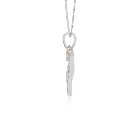natural citrine infinity necklaces in sterling silver 