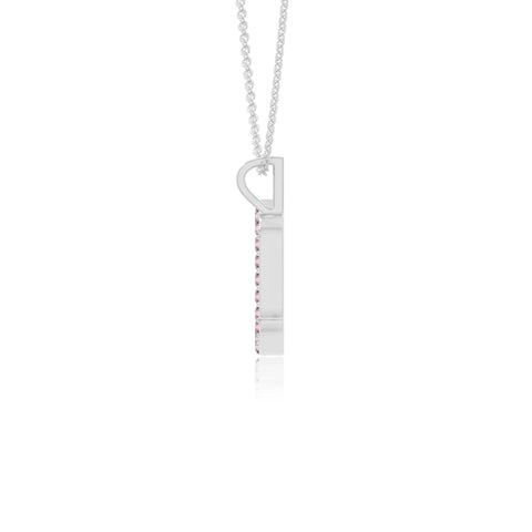 natural pink-tourmaline scorpio zodiac necklaces in sterling silver 