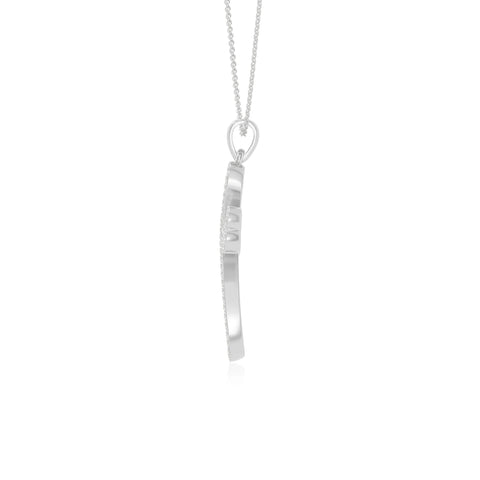 moissanite infinity cross necklaces in sterling silver 