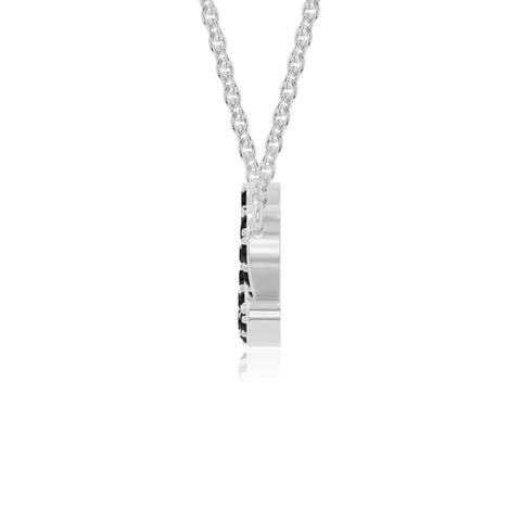 natural black-onyx infinity love knot necklaces in sterling silver 