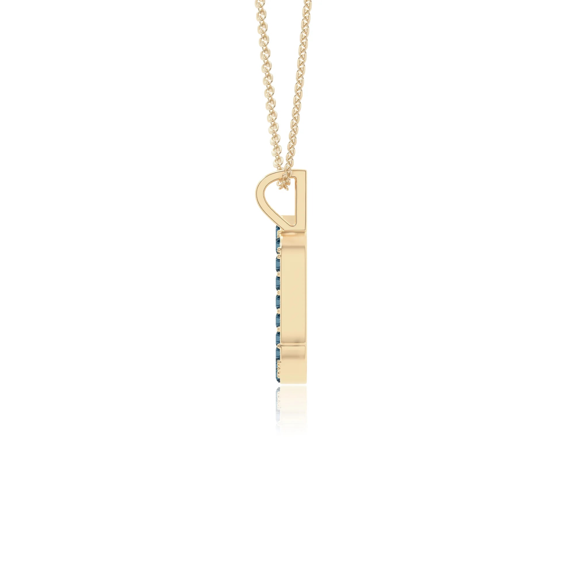 natural london-blue-topaz scorpio zodiac necklaces in yellow gold vermeil 