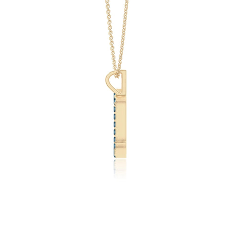 natural london-blue-topaz scorpio zodiac necklaces in yellow gold vermeil 