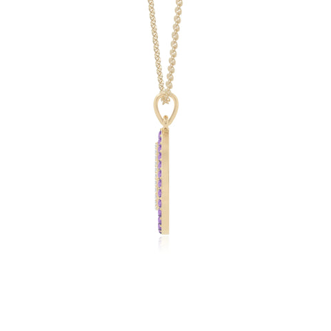 natural amethyst infinity love knot necklaces in yellow gold vermeil 
